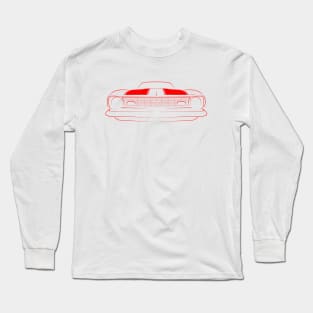 1968 Chevy Camaro - front stencil, red Long Sleeve T-Shirt